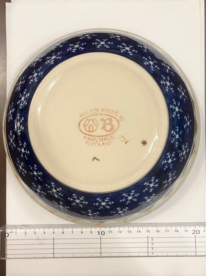 ポーランド食器　新品未使用！　大皿　ボール皿　クリスマス柄