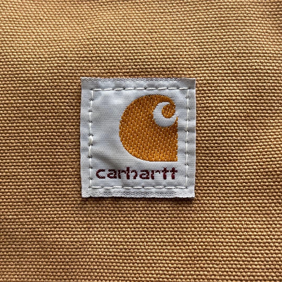 80's USA製■carhartt カーハート【M】ダックベスト 腰ゴム