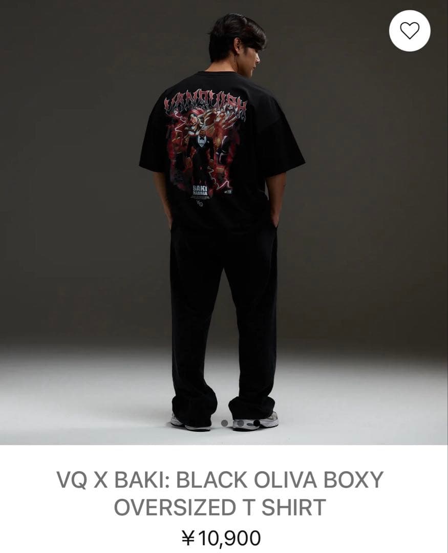 【新品未開封】VANQUISH FITNESSx刃牙 オーバーサイズTシャツ