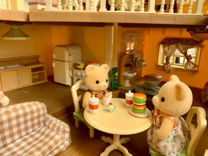 ★シルバニアファミリー★あかりの灯る大きなお家★家具まとめ売り★