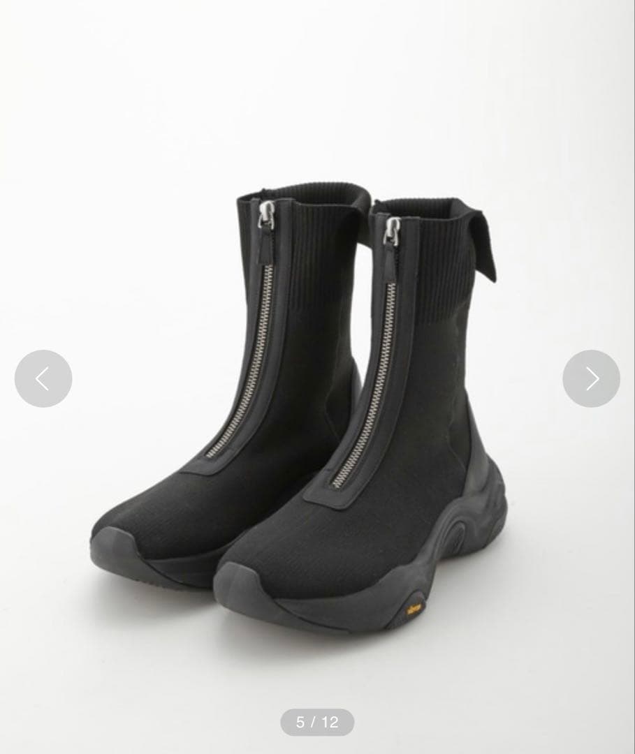 お値下げ♥️ emmi atelier Vibram ニットブーツ エミ　ブラック