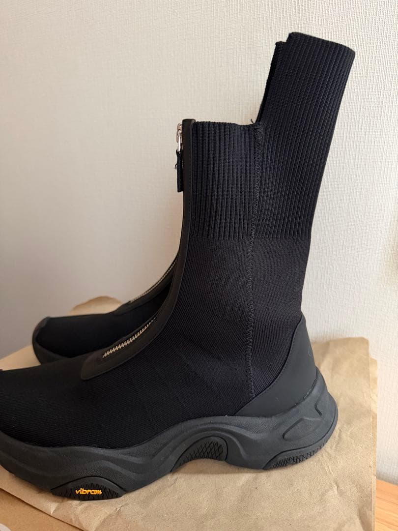 お値下げ♥️ emmi atelier Vibram ニットブーツ エミ　ブラック