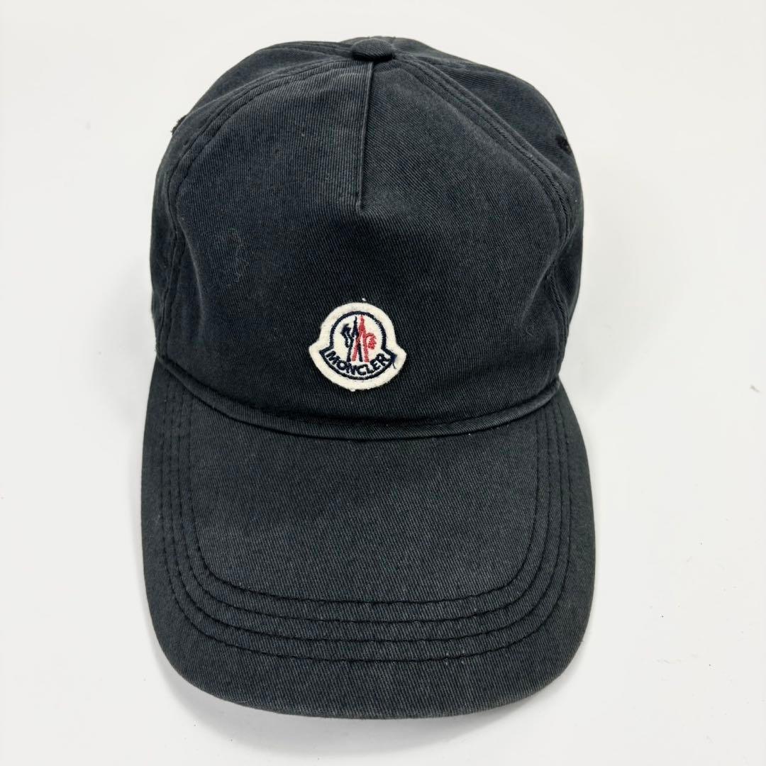 MONCLER ブラック ベースボールキャップ　男女兼用