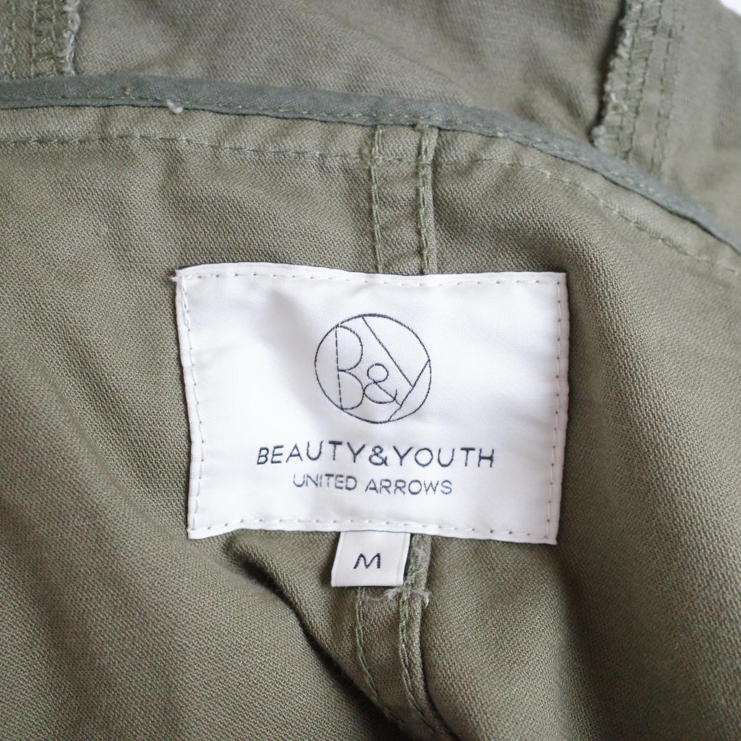 【古着・M】BEAUTY&YOUTH ファーフード モッズコート ミリタリー