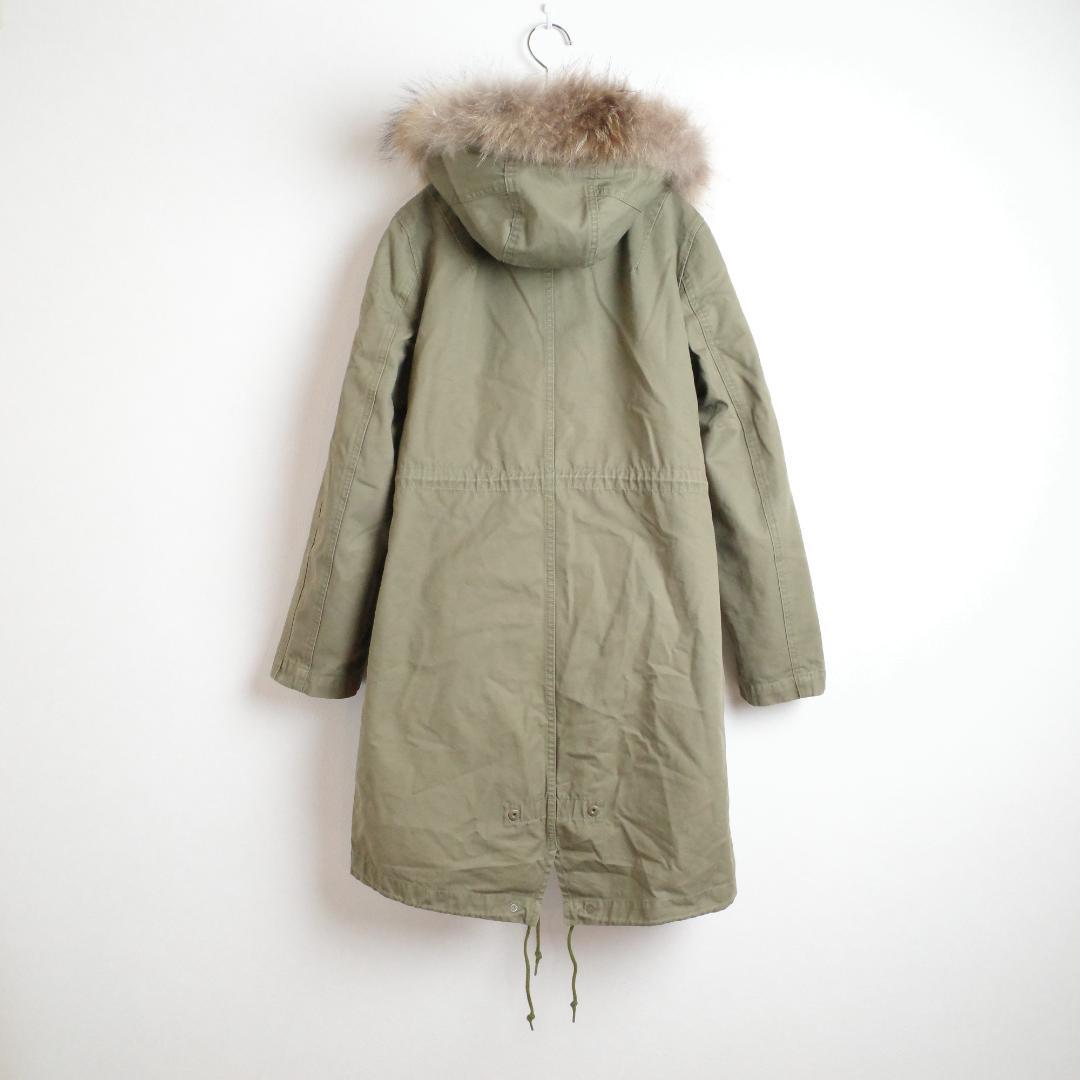 【古着・M】BEAUTY&YOUTH ファーフード モッズコート ミリタリー