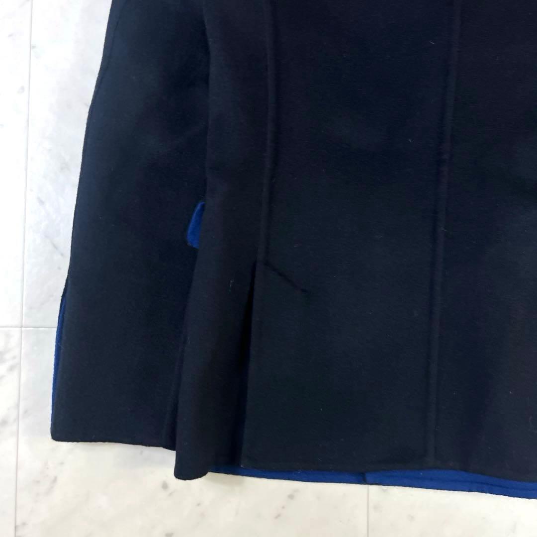 トゥモローランド　ウールダブルジャケット　定価4.9万　黒　44 裏地が青