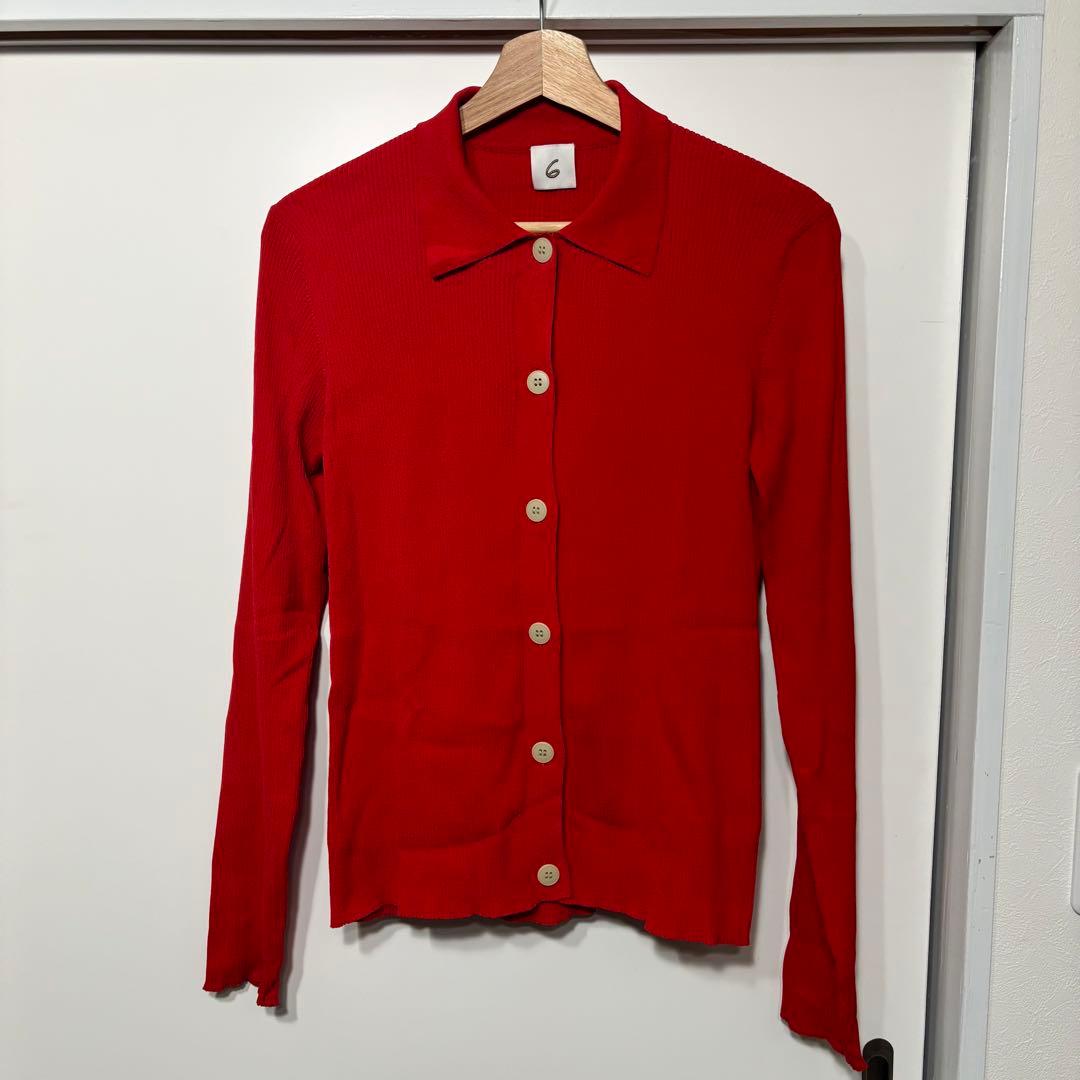 roku 6 RIB SHIRT CARDIGAN カーディガン