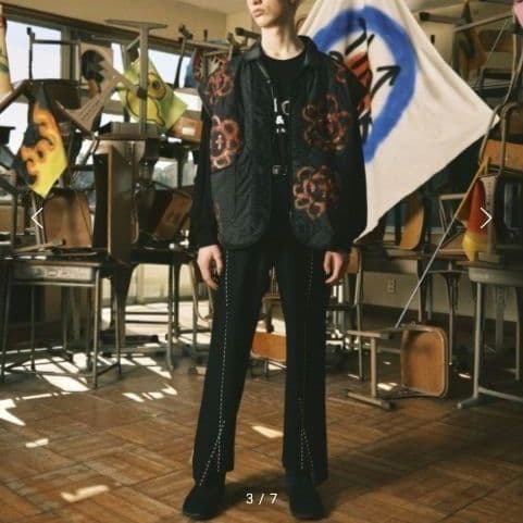 【新品】25AW amok 花柄 キルティング　ブルゾン Guernika