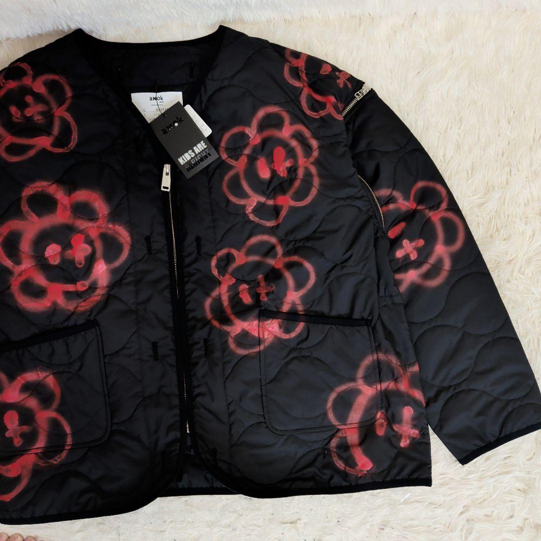 【新品】25AW amok 花柄 キルティング　ブルゾン Guernika