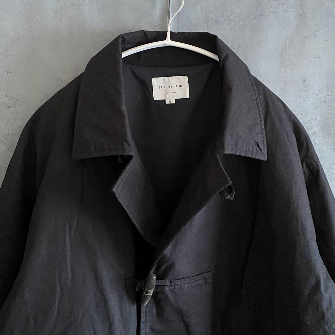 25AWスティルバイハンド STILL BY HAND 中綿 ダッフルコート 黒