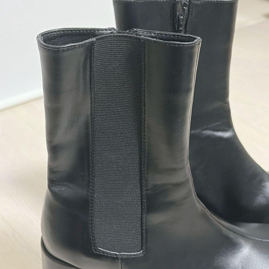 【美品】　EMODA エモダ　ラウンドサイドゴアブーツ　L 24.5 厚底ヒール