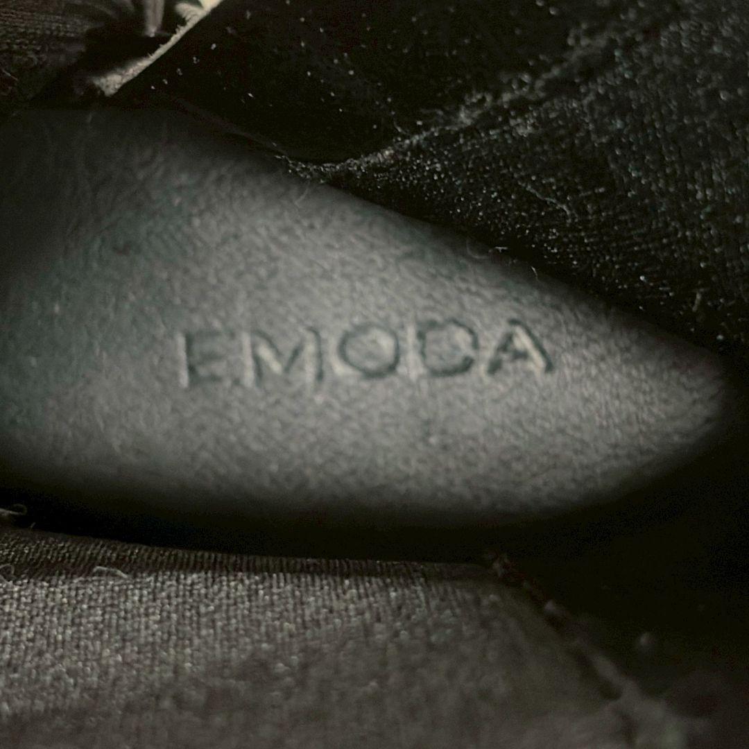 【美品】　EMODA エモダ　ラウンドサイドゴアブーツ　L 24.5 厚底ヒール