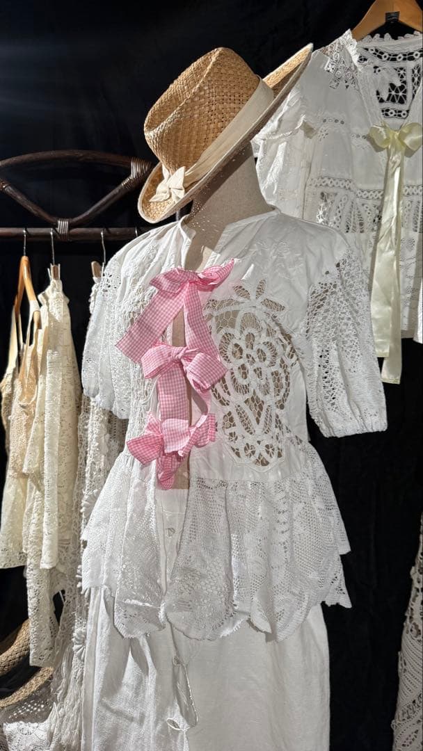 Antiqueアンティークハンドメイドシャツ