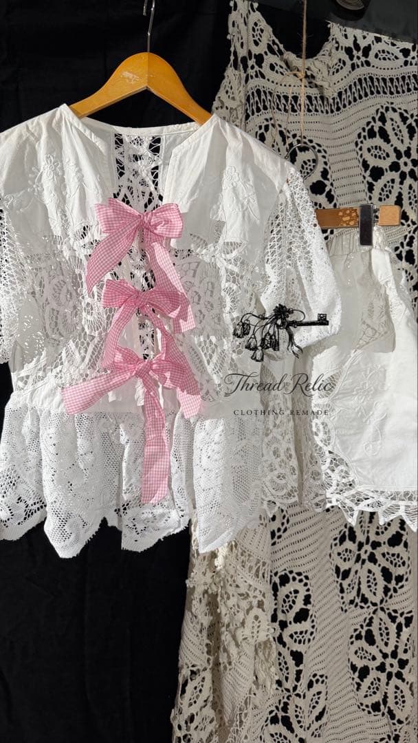 Antiqueアンティークハンドメイドシャツ