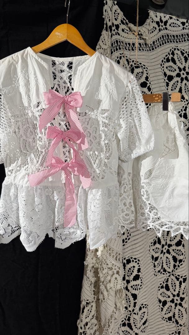 Antiqueアンティークハンドメイドシャツ