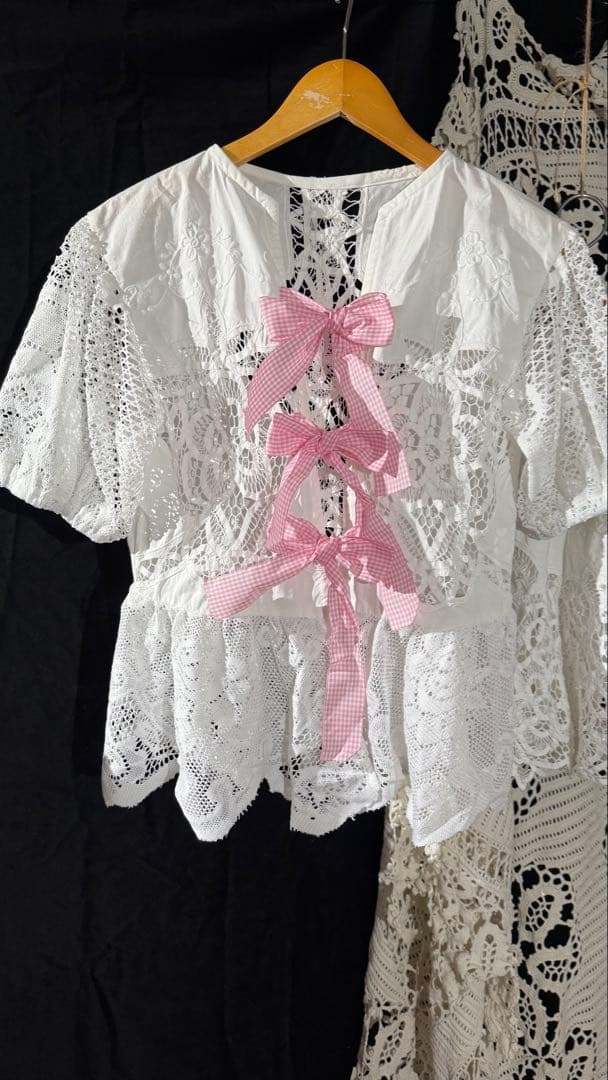 Antiqueアンティークハンドメイドシャツ