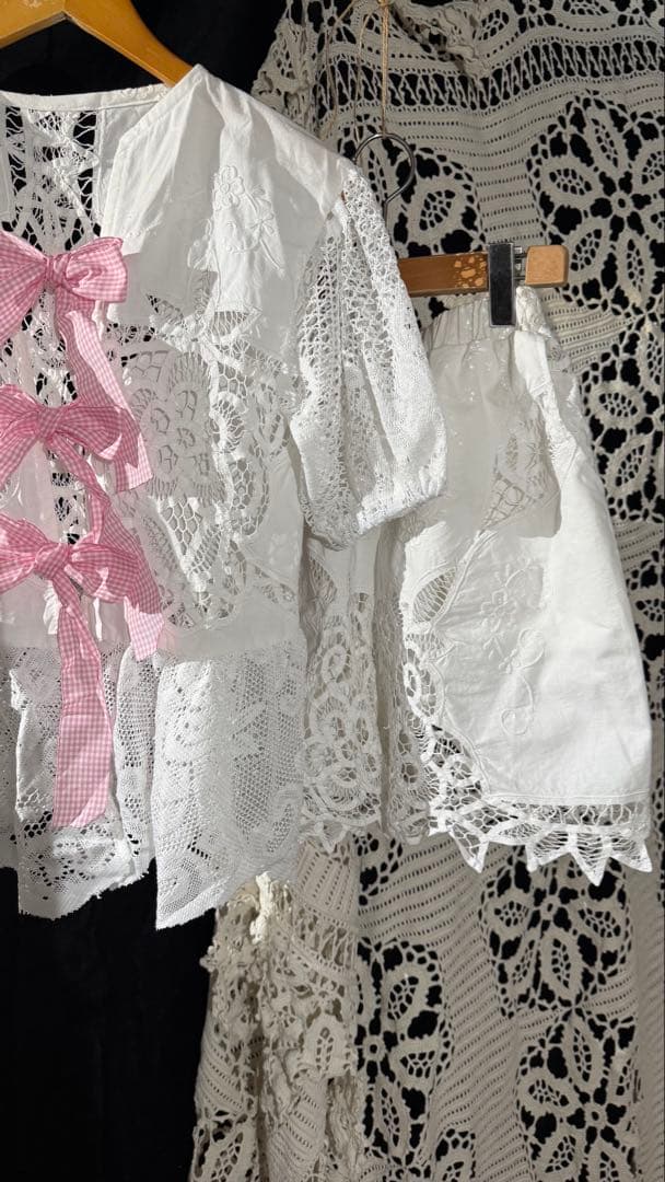Antiqueアンティークハンドメイドシャツ