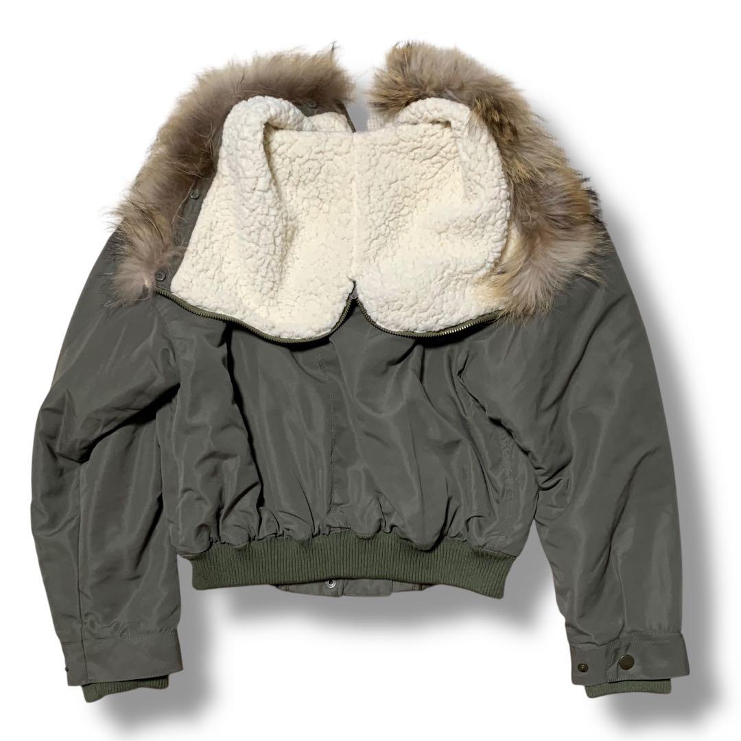ジャケット・アウター Y2K short military N2B boa fur jacket