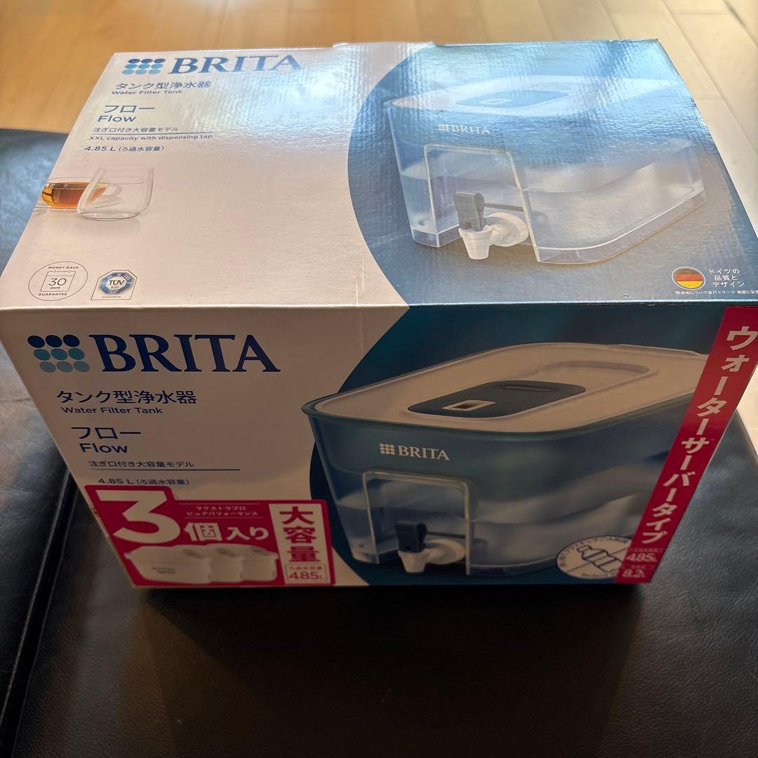 Brita ブリタ ポット型浄水器 フロー カートリッジ3個付き