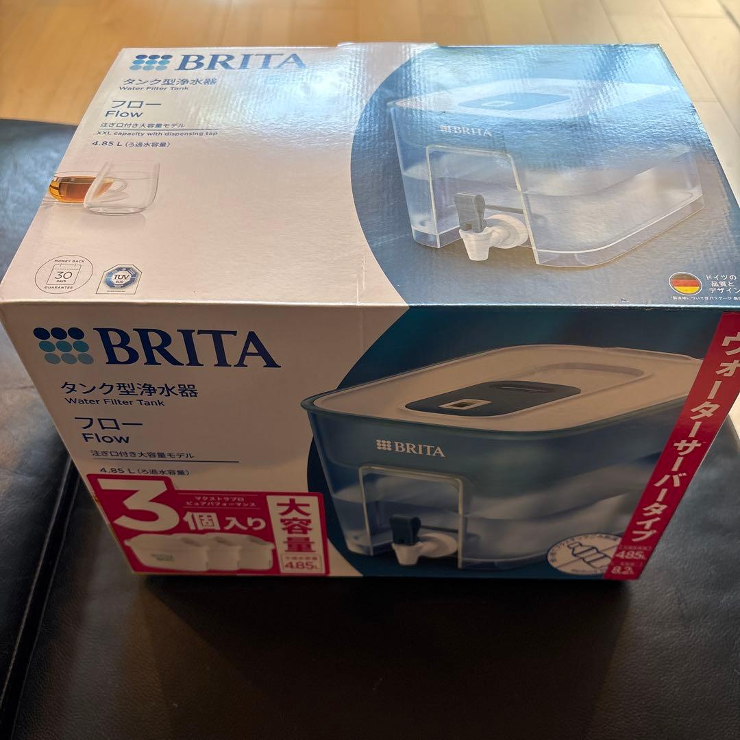 Brita ブリタ ポット型浄水器 フロー カートリッジ3個付き