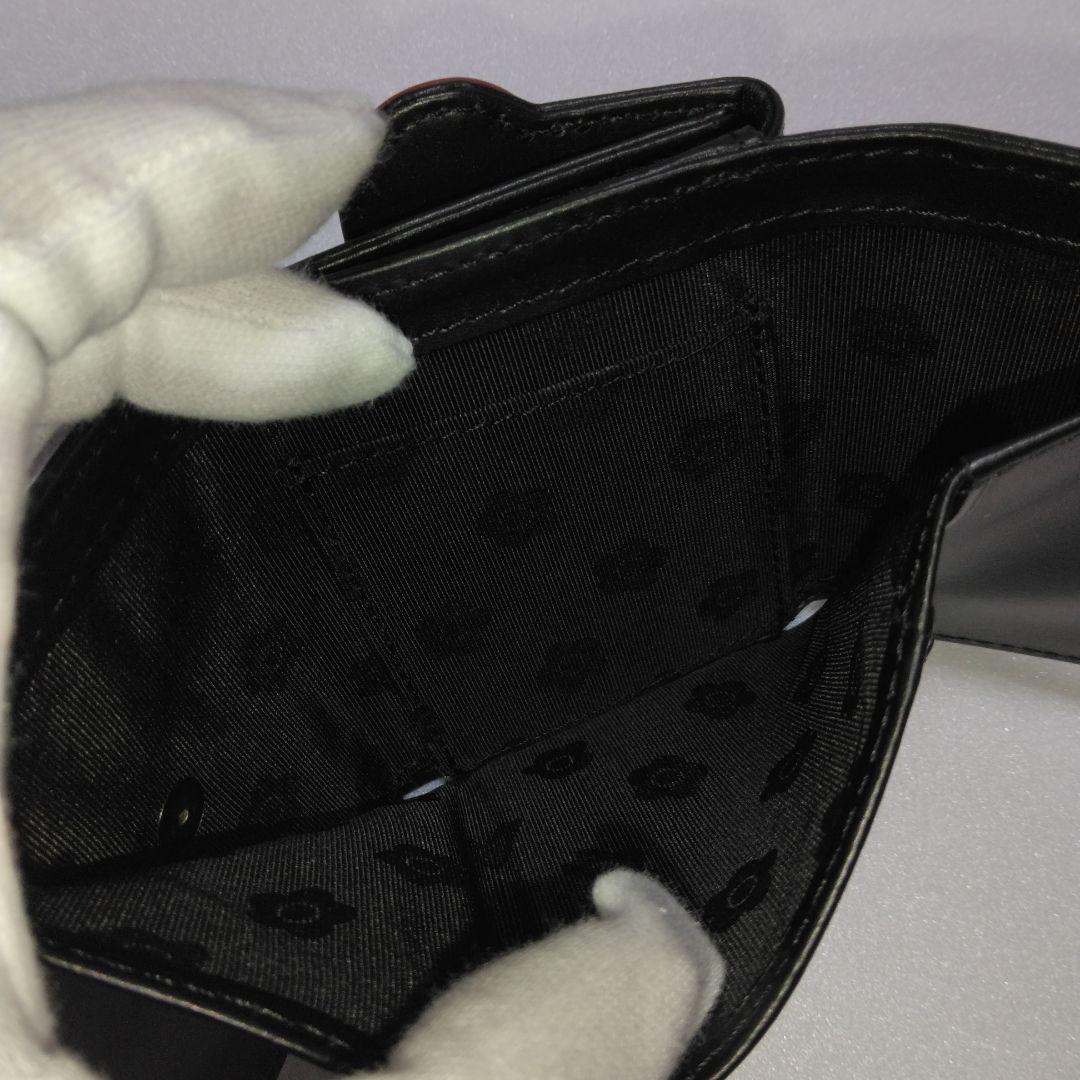 新品MARY QUANT 牛革三つ折り財布