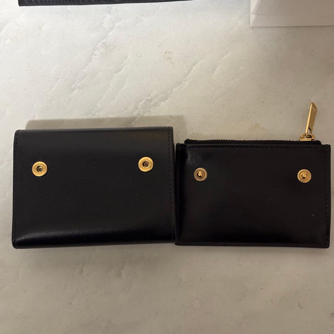 CELINE スモール フラップウォレット トリオンフ ブラック
