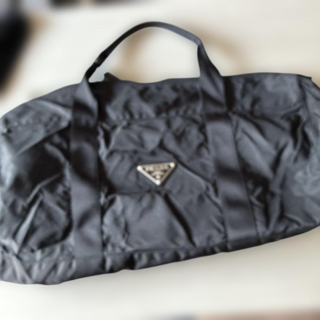 PRADA ブラック ボストンバッグ