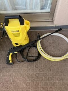 家庭用高圧洗浄機KARCHER K1 X、イエロー、付属品あり