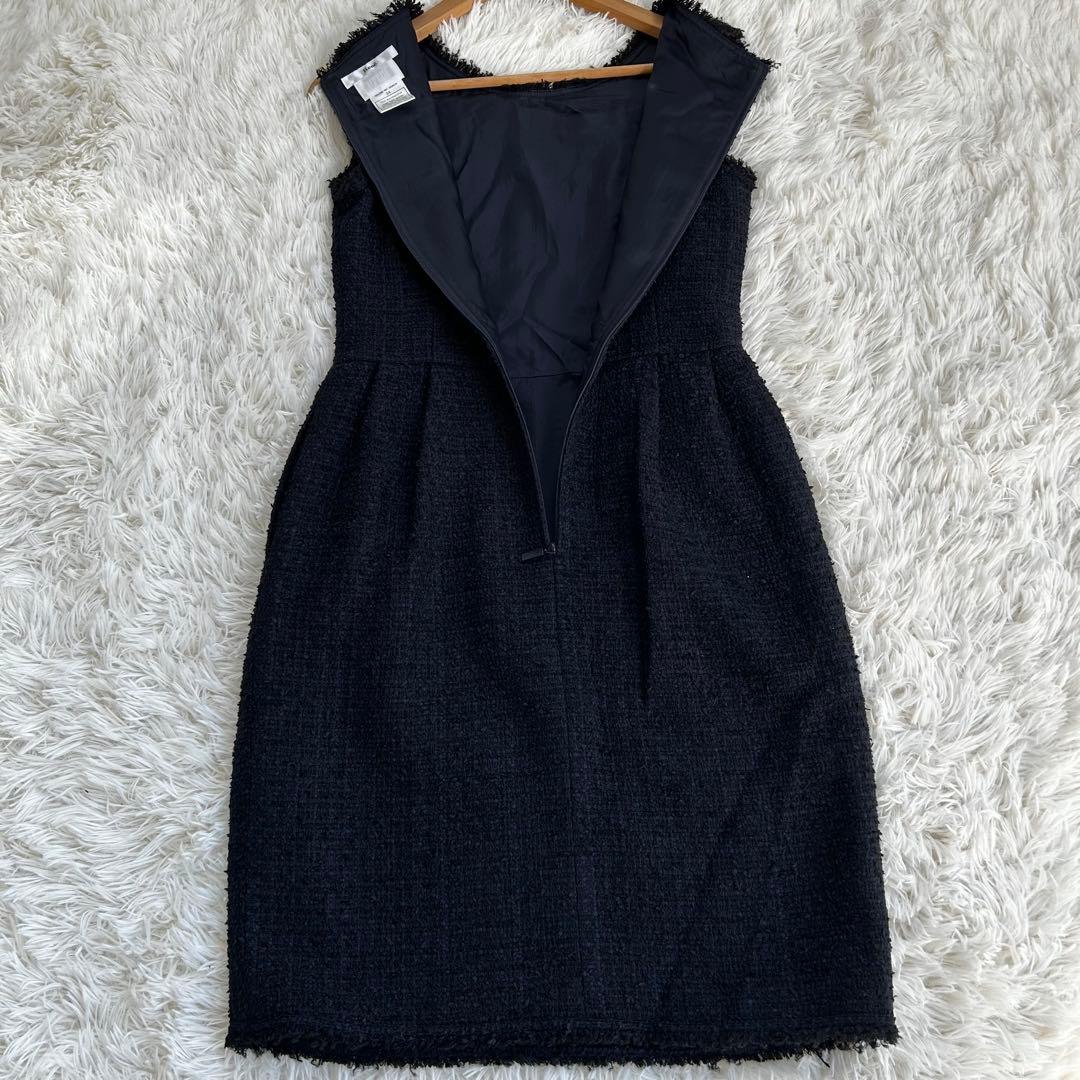 【美品】Rene ルネ ツイード ワンピース 34 ノースリーブ