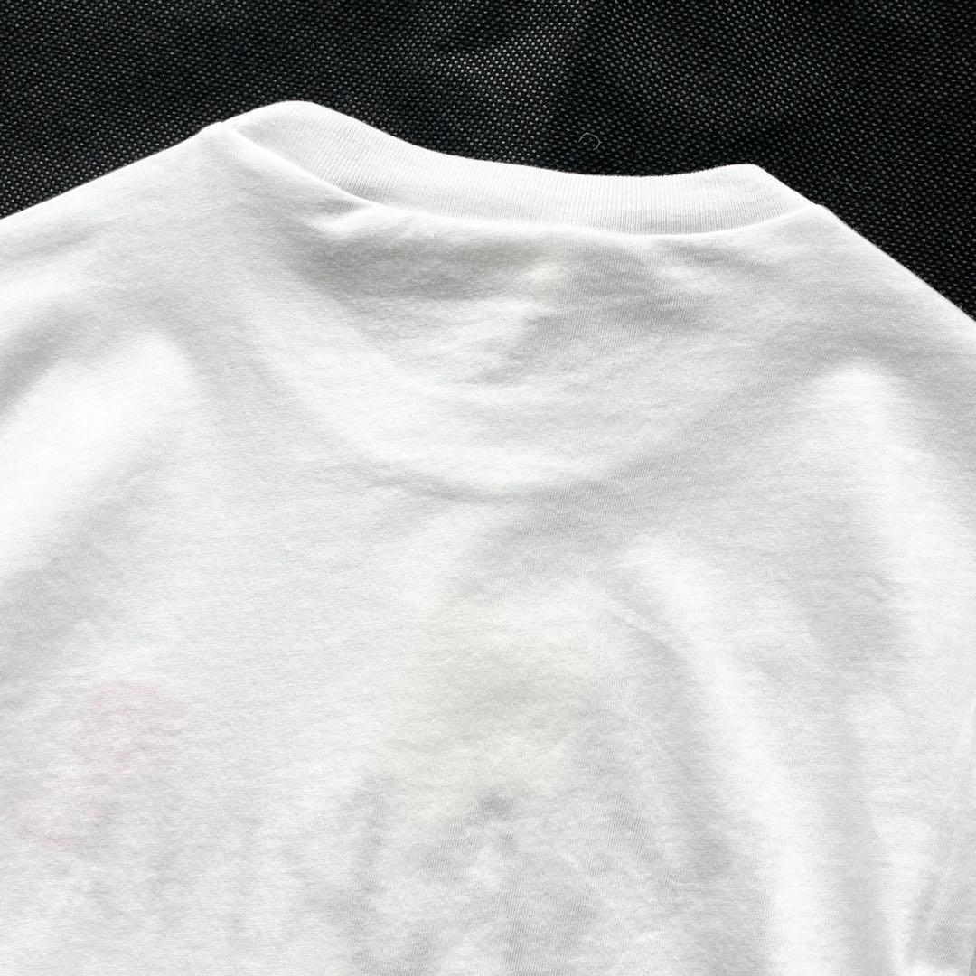 未使用品 タグ付 MARUNI ロゴ刺繍 Tシャツ クルーネック トップス 白