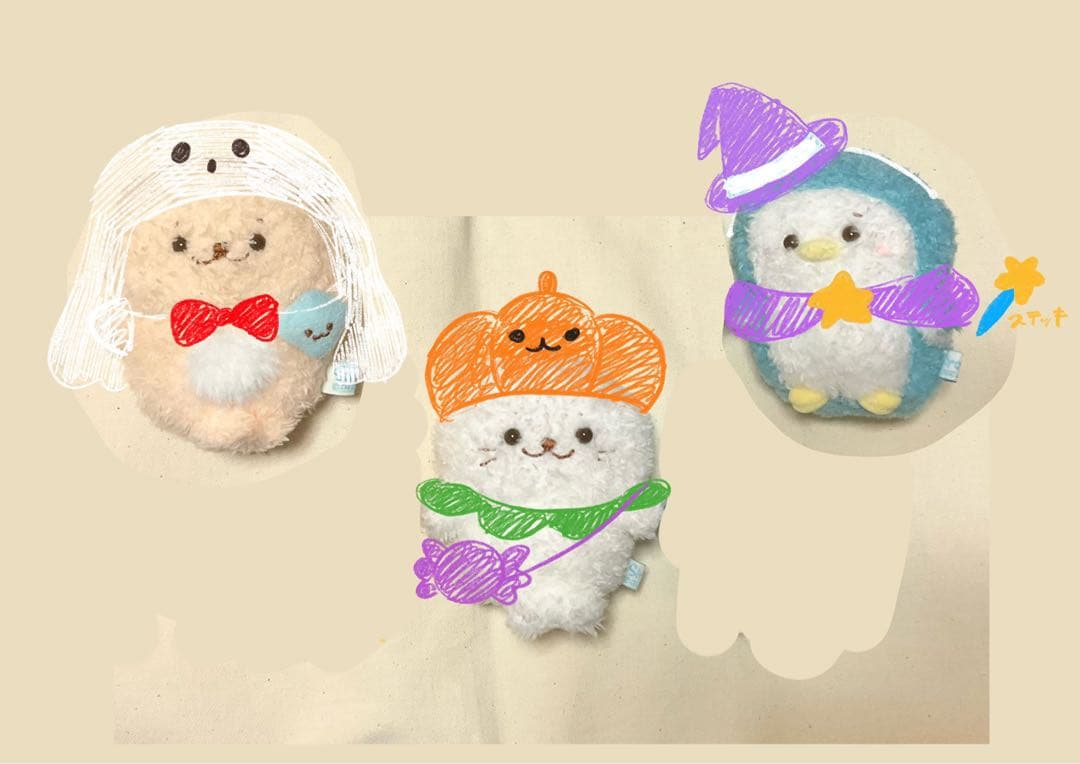 【しろたんぽてぽてマスコット用】ハロウィンセット（オーダー）niroページ