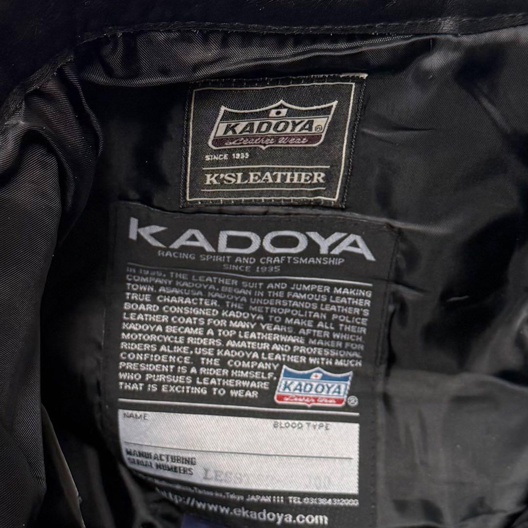 KADOYA カドヤ レザーパンツ 本革 ライダース バイク 黒