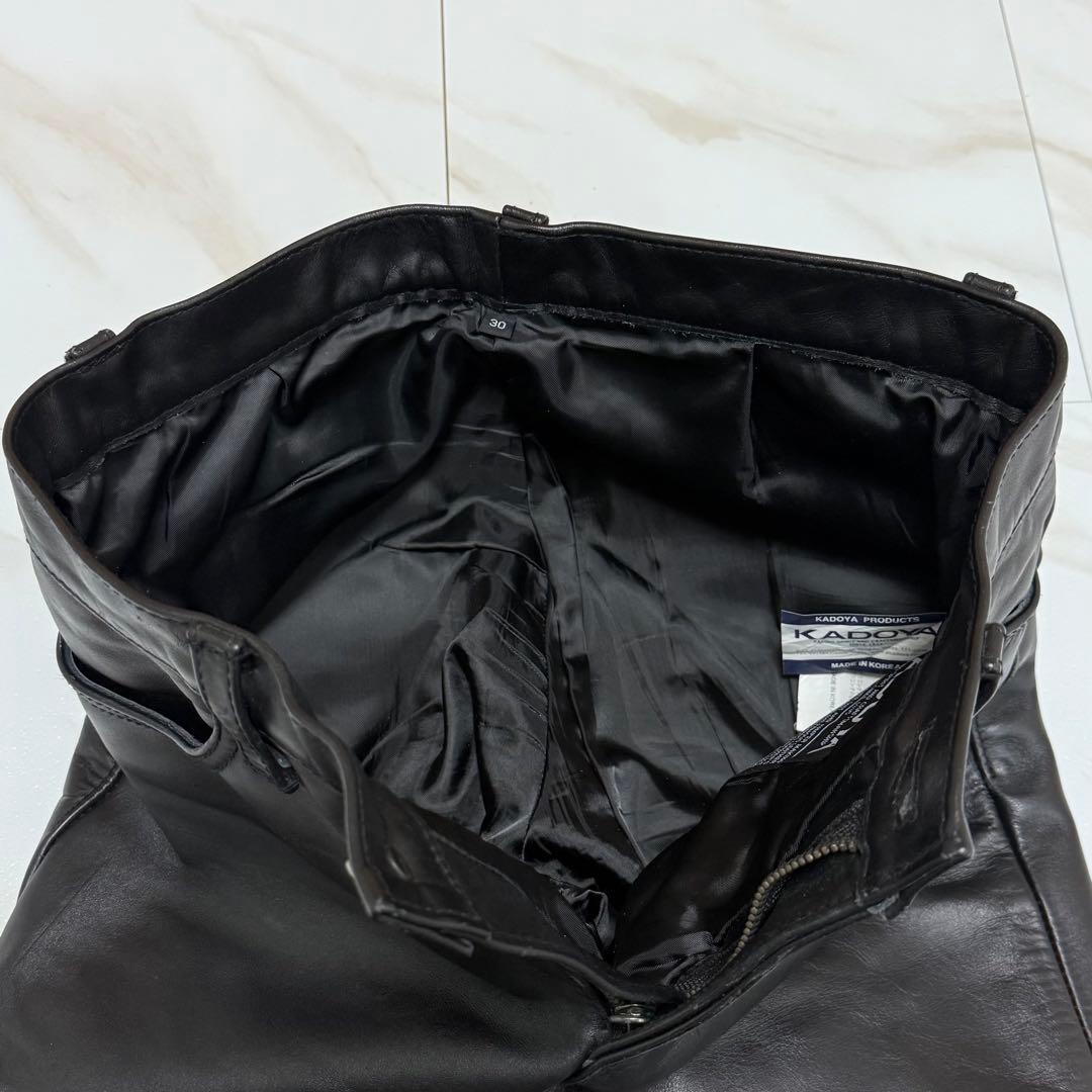 KADOYA カドヤ レザーパンツ 本革 ライダース バイク 黒