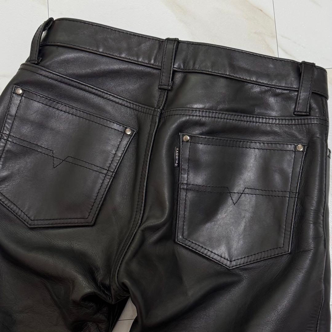 KADOYA カドヤ レザーパンツ 本革 ライダース バイク 黒