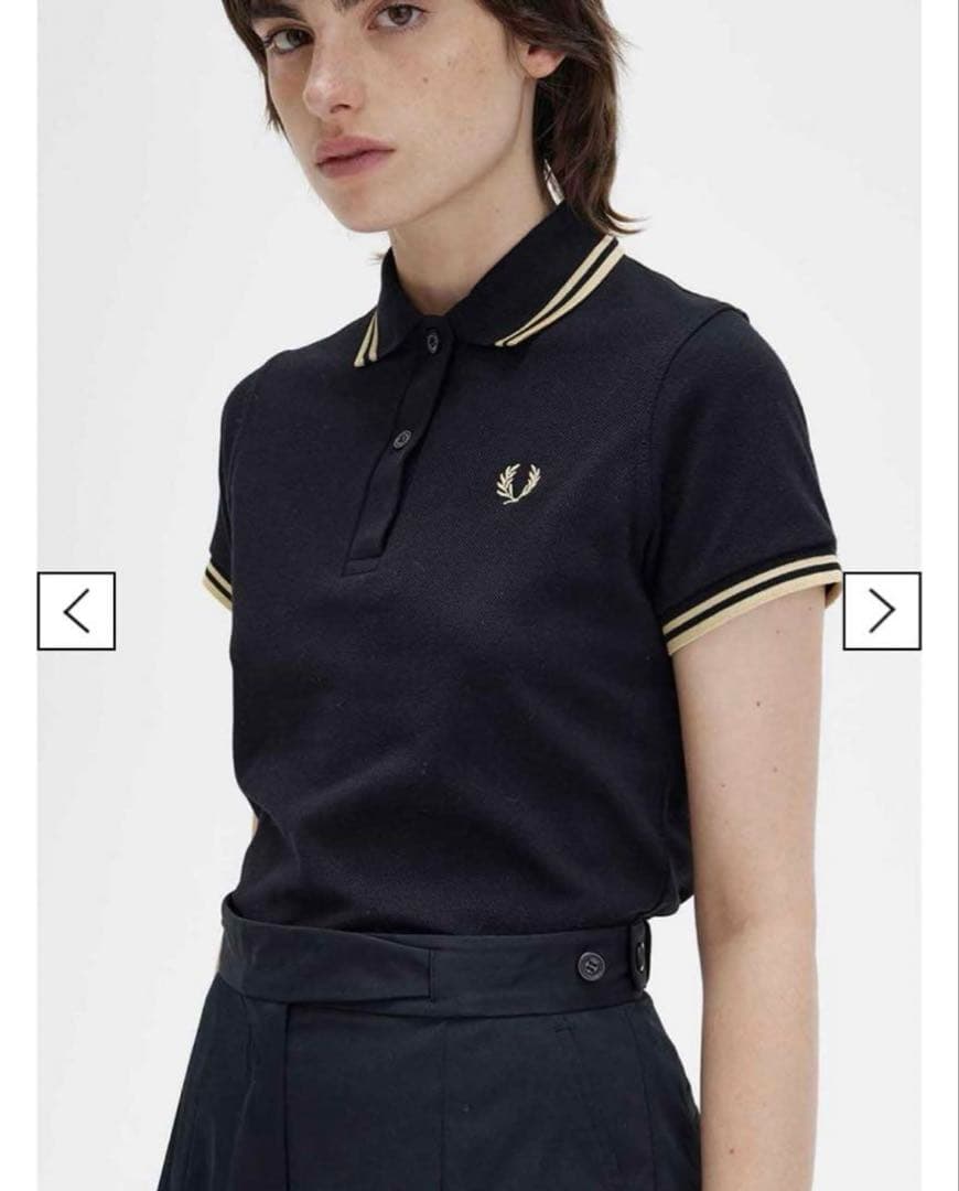 フレッドペリー Fred perry G12 ポロシャツ　黒　金