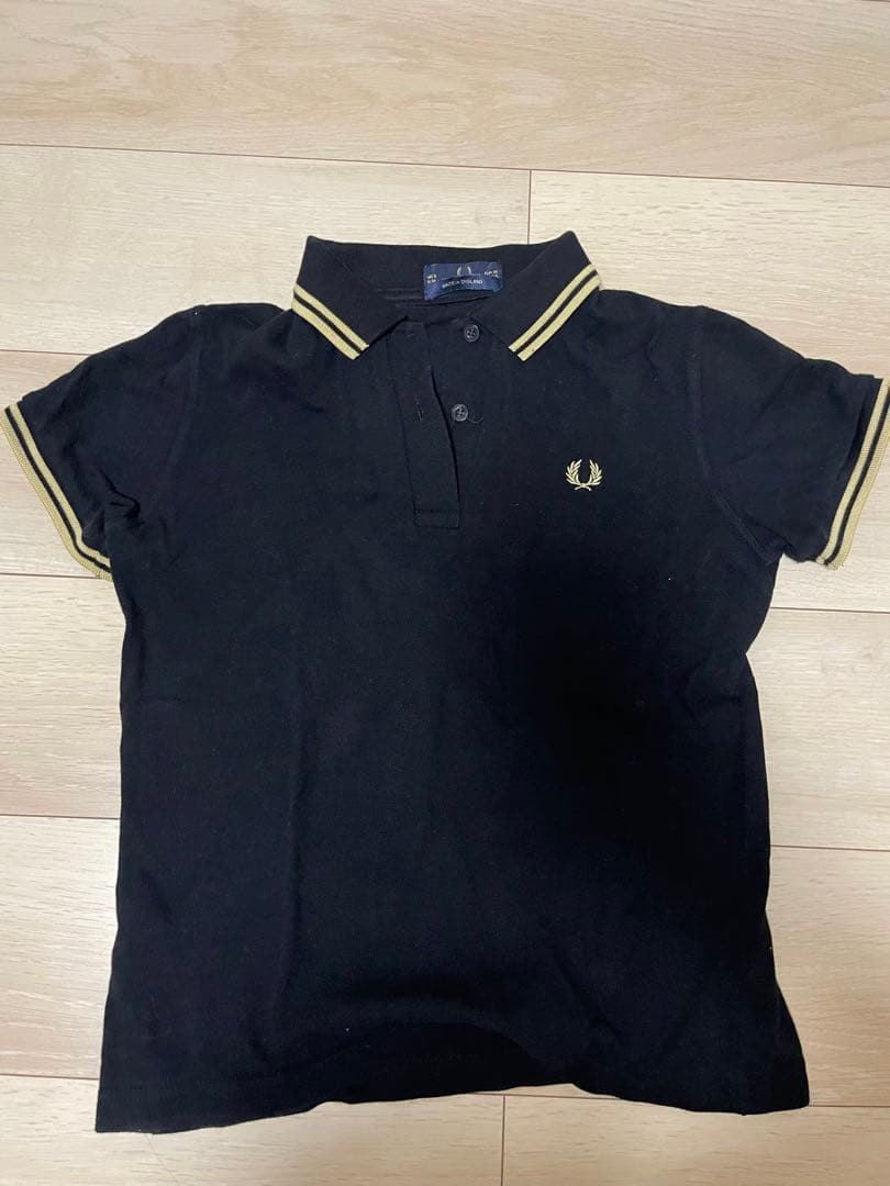 フレッドペリー Fred perry G12 ポロシャツ　黒　金