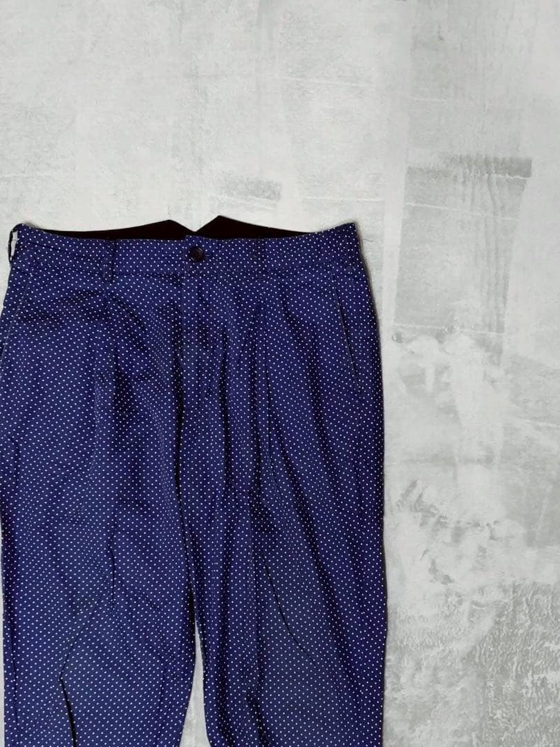 ENGINEERED GARMENTS ドット柄 タック テーパード パンツ