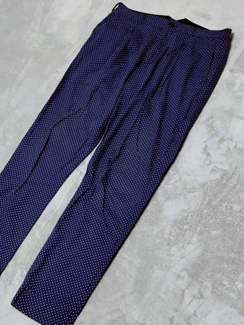 ENGINEERED GARMENTS ドット柄 タック テーパード パンツ