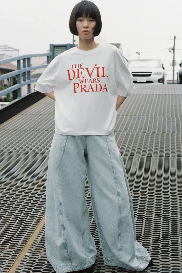 ZARA　バルーンレッグ 　ワイドデニム