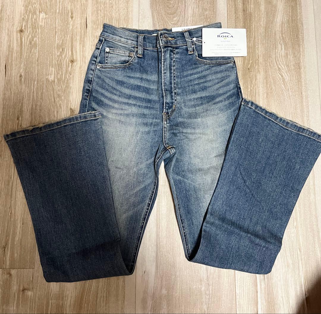 【新品タグ付き】　SLY HW FLARE PT WITH ROICA（R）EF