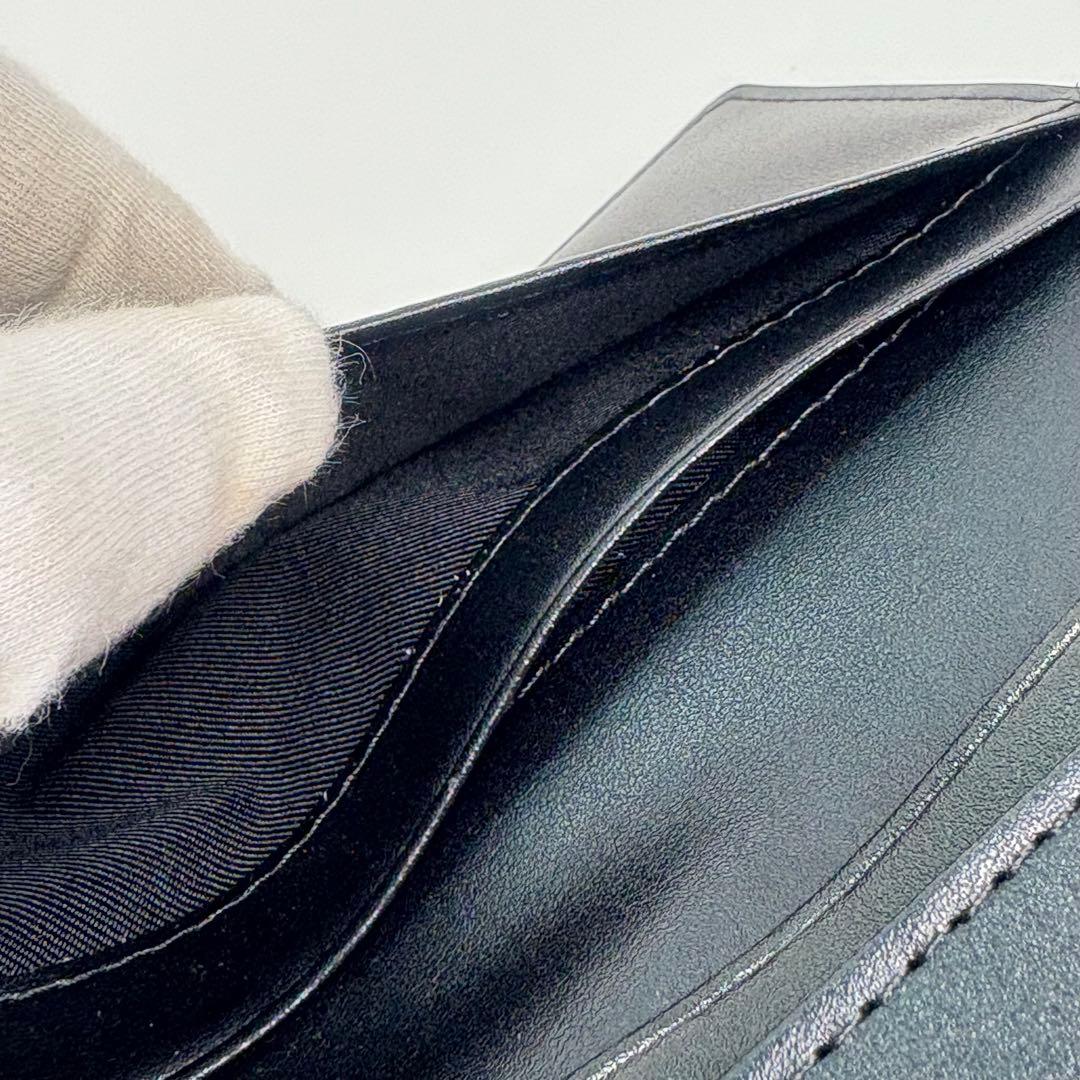 【箱無し】 Tory Burch ジョージア 二つ折り財布 ブラック