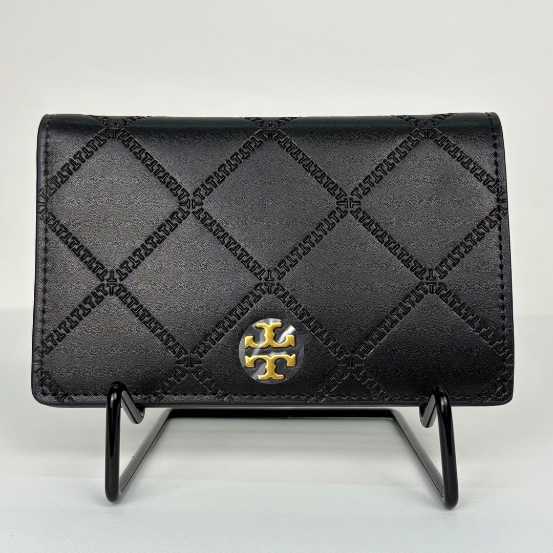 【箱無し】 Tory Burch ジョージア 二つ折り財布 ブラック