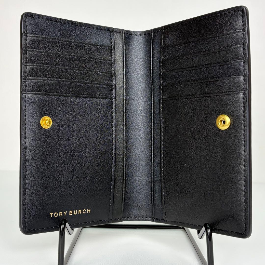 【箱無し】 Tory Burch ジョージア 二つ折り財布 ブラック