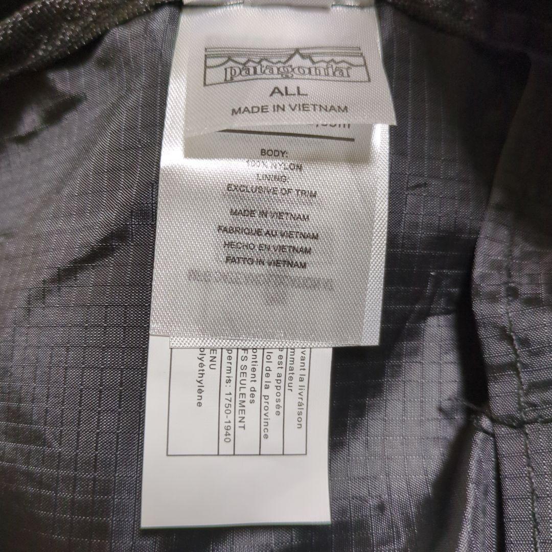 patagonia 折りたたみバッグ ブラック