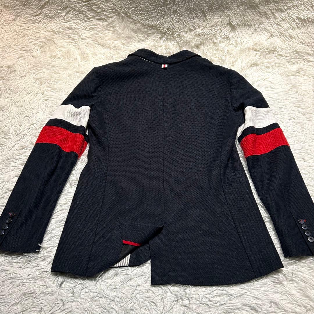 美品】ZARA 袖ストライプ カジュアル テーラードジャケット パーティー