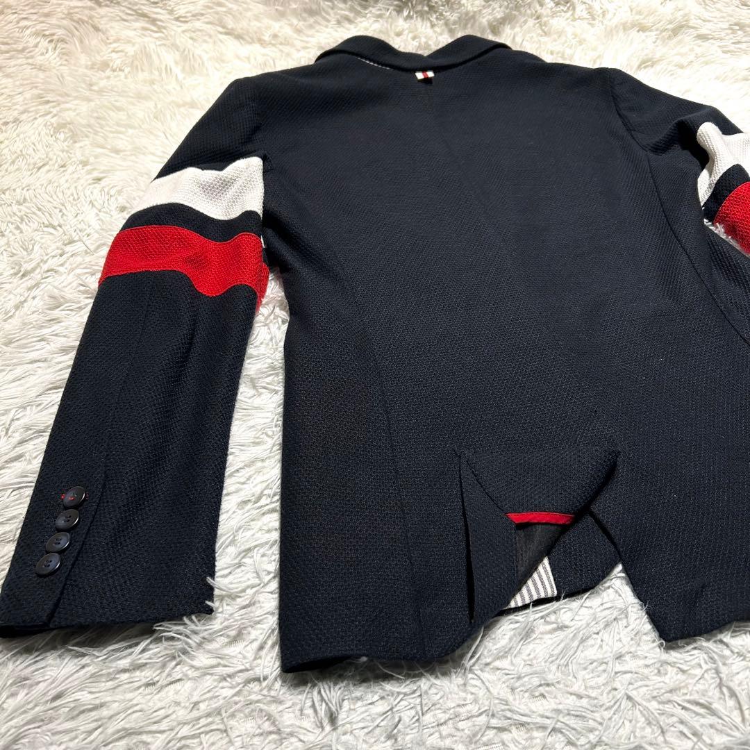 美品】ZARA 袖ストライプ カジュアル テーラードジャケット パーティー