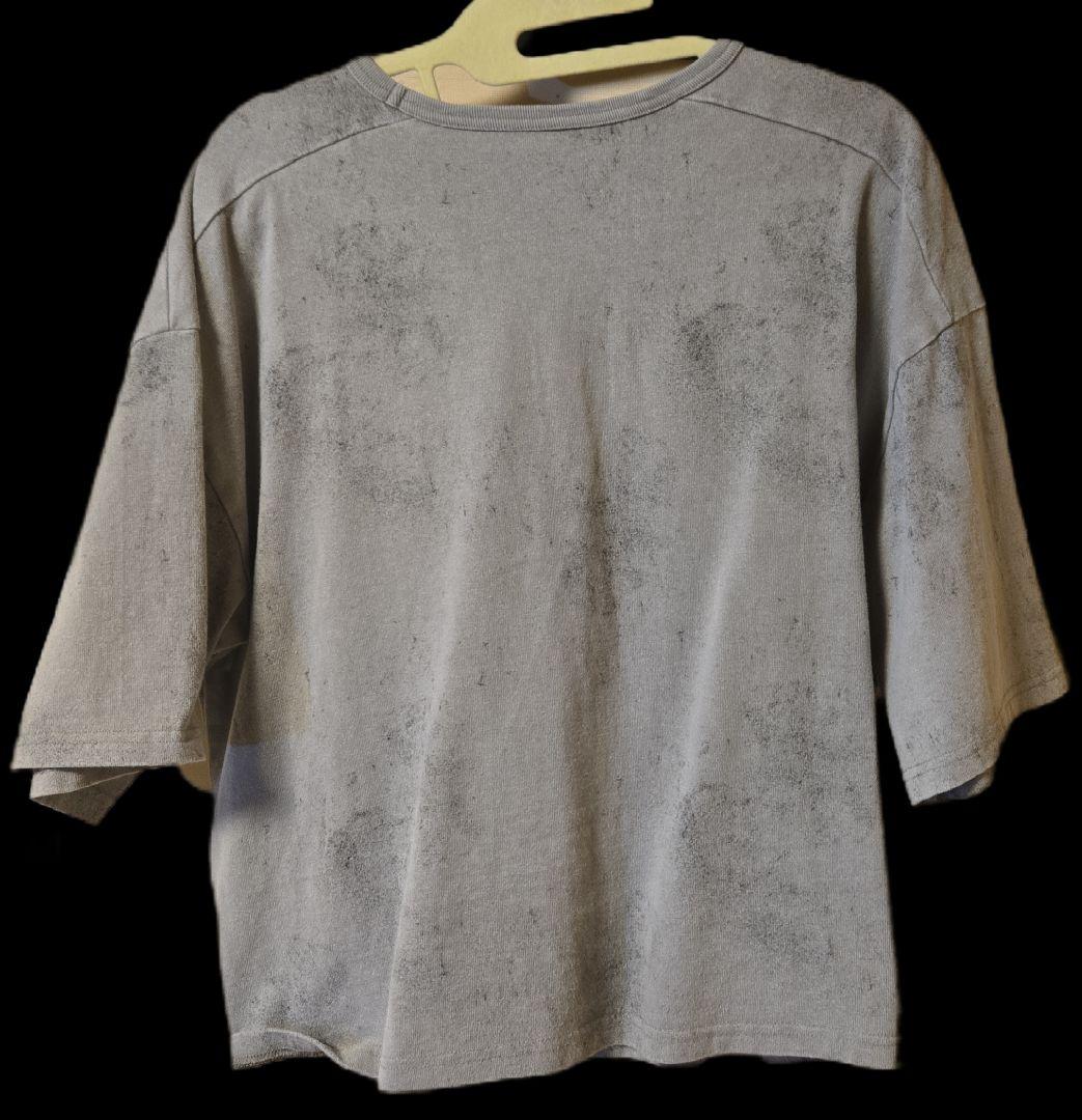 グラフィックデザインリバーシブルTシャツ グレー S【GRANCY】