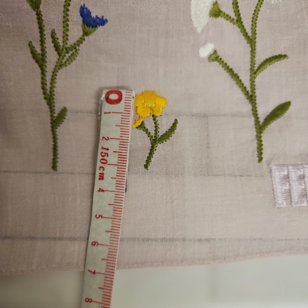 ◾フェイラー　刺繍ストール　未使用　ラベンダーピンク