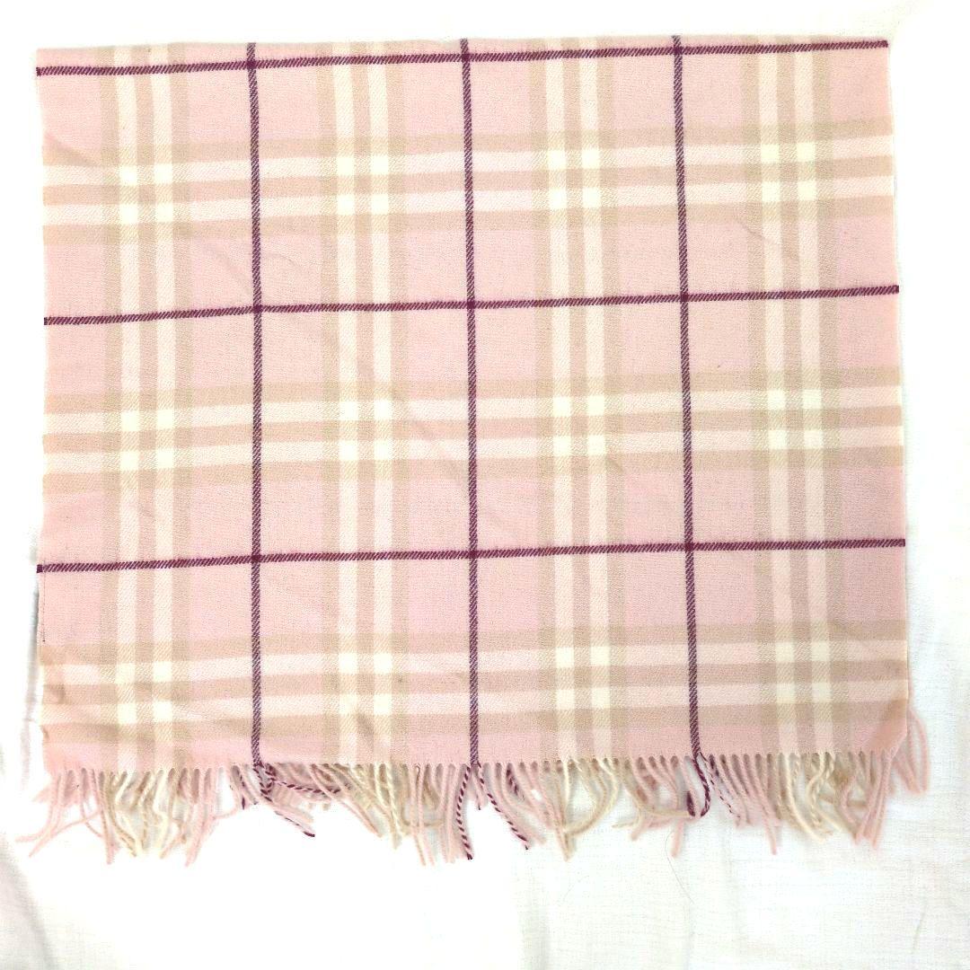 【希少・新品‼️BURBERRY LONDON バーバリー ウールひざ掛けピンク