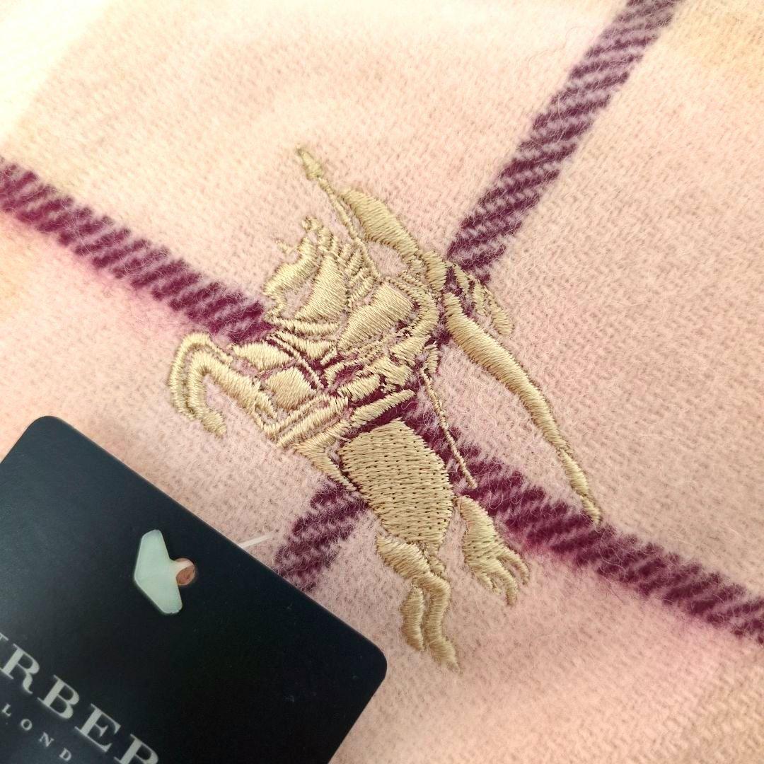 【希少・新品‼️BURBERRY LONDON バーバリー ウールひざ掛けピンク